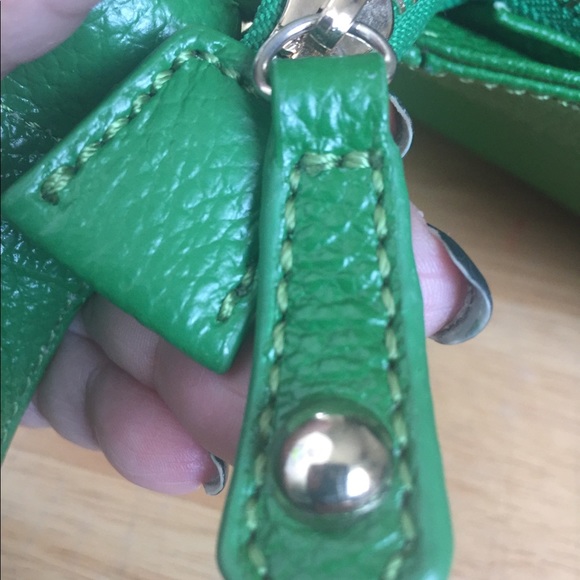 Nyla Noor Handbag Leather Forest Green - Picture 8 of 10